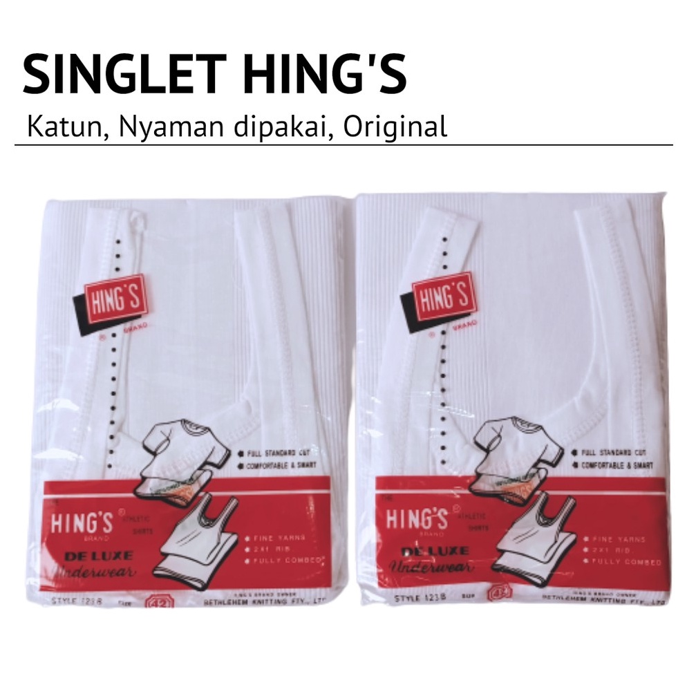 Singlet HINGS  Kaos Dalem Pria Dewasa HINGS  Kaos Dalem HINGS KODE H8F3