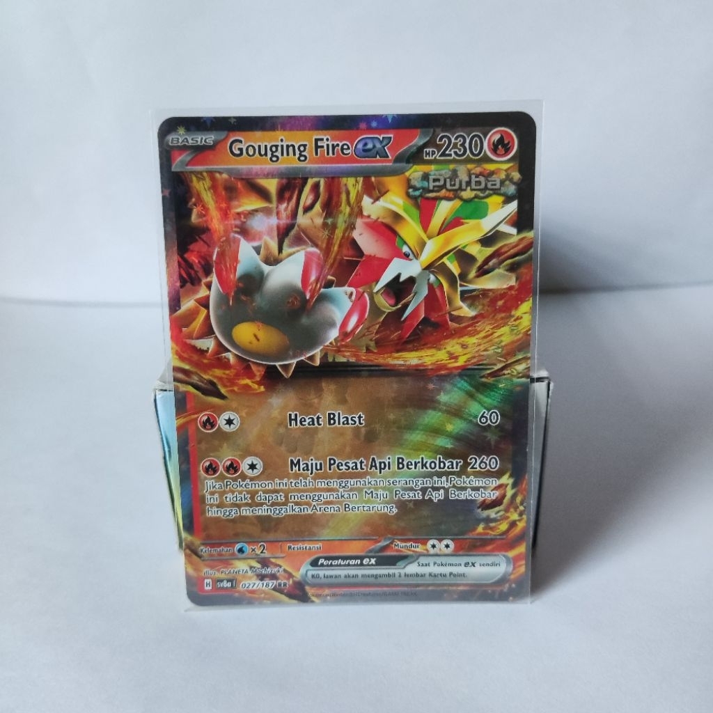 Gouging Fire Ex RR sv8a 027/187 Pokemon TCG Indonesia