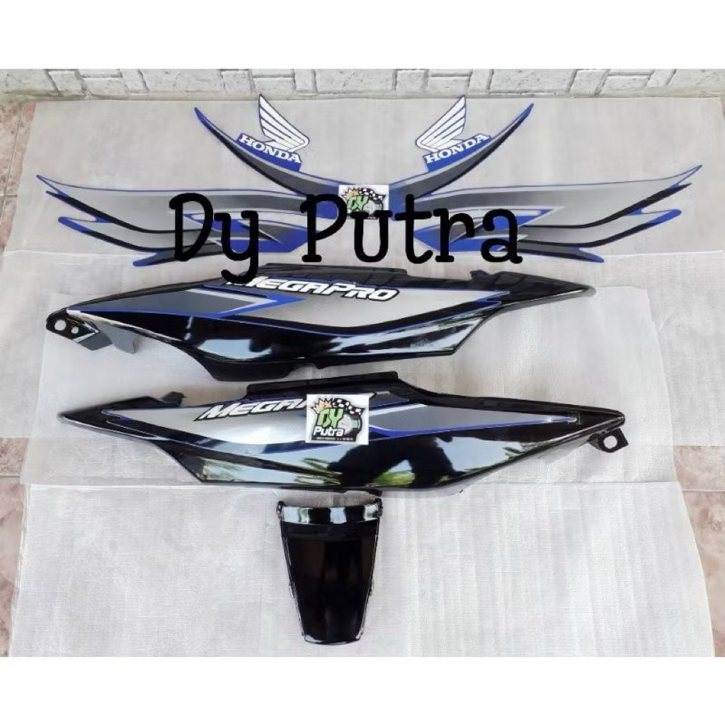COD Cover Body Bodi Megapro New Megapro Primus Set Stripping Warna Biru MOTOR
