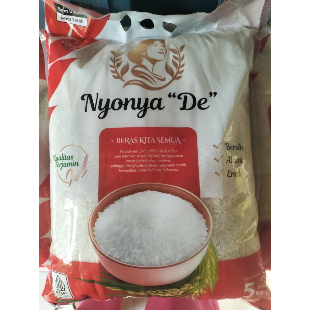 

Beras Premium Nyonya De,pinpin dll.
