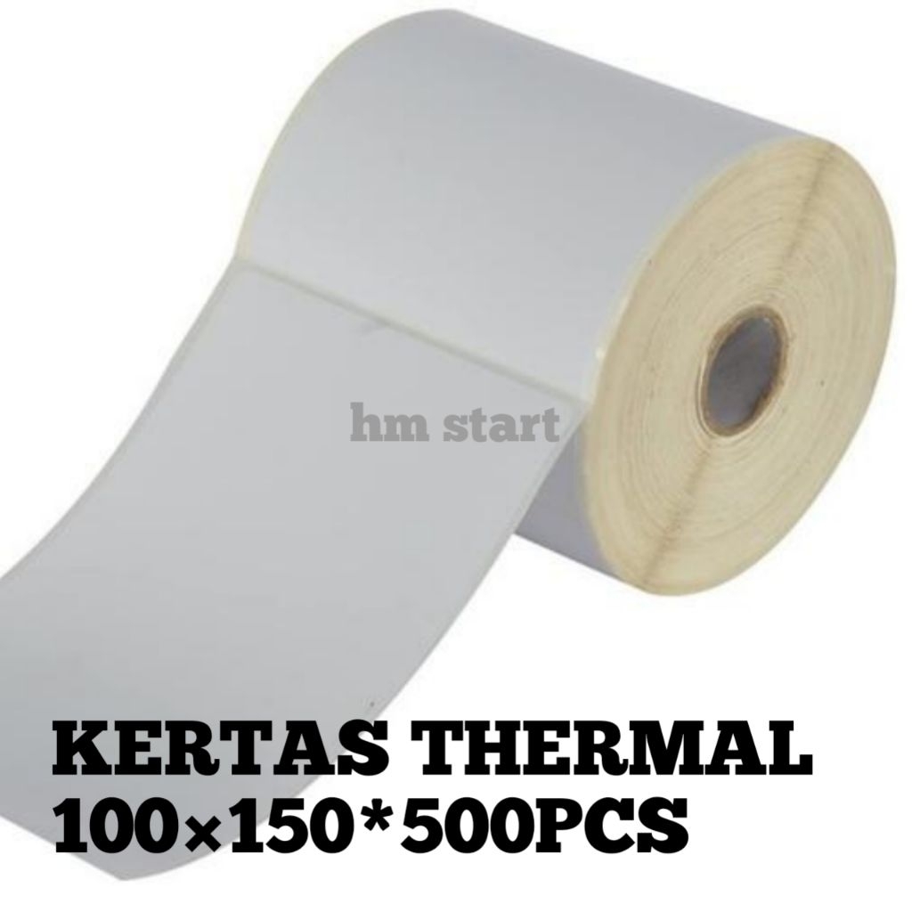 

label thermal roll 100×150 1 roll isi 500 pcs