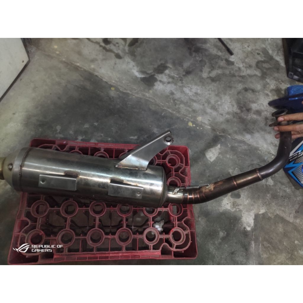 knalpot daeng stainless Scoopy/beat fi karbu