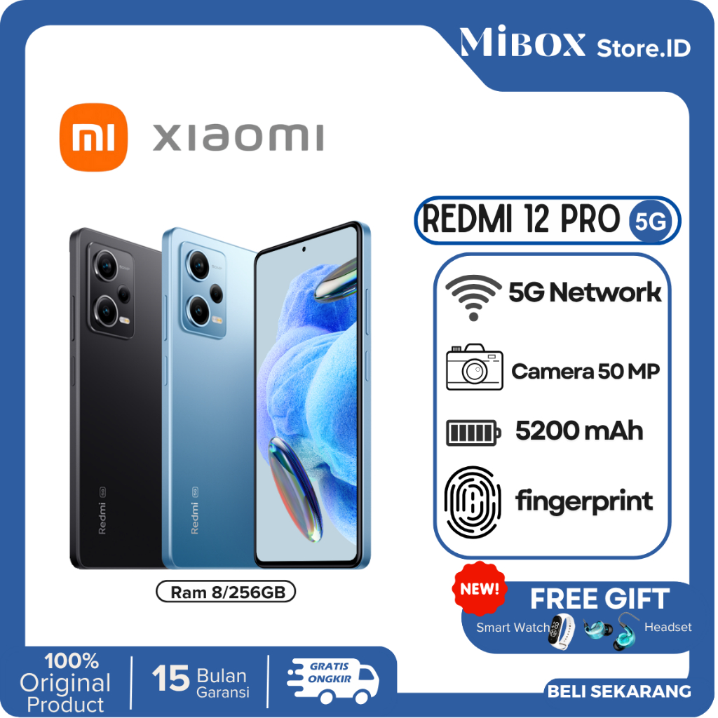 Xiaomi Redmi Note 12 Pro 5G 8/256 GB AMOLED Gorilla Glass 5 5000 mAh