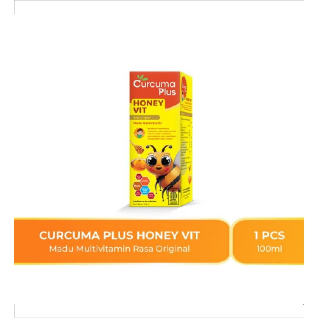 

Curcuma Plus Honey Vit-Madu Multivitamin Rasa Orange
