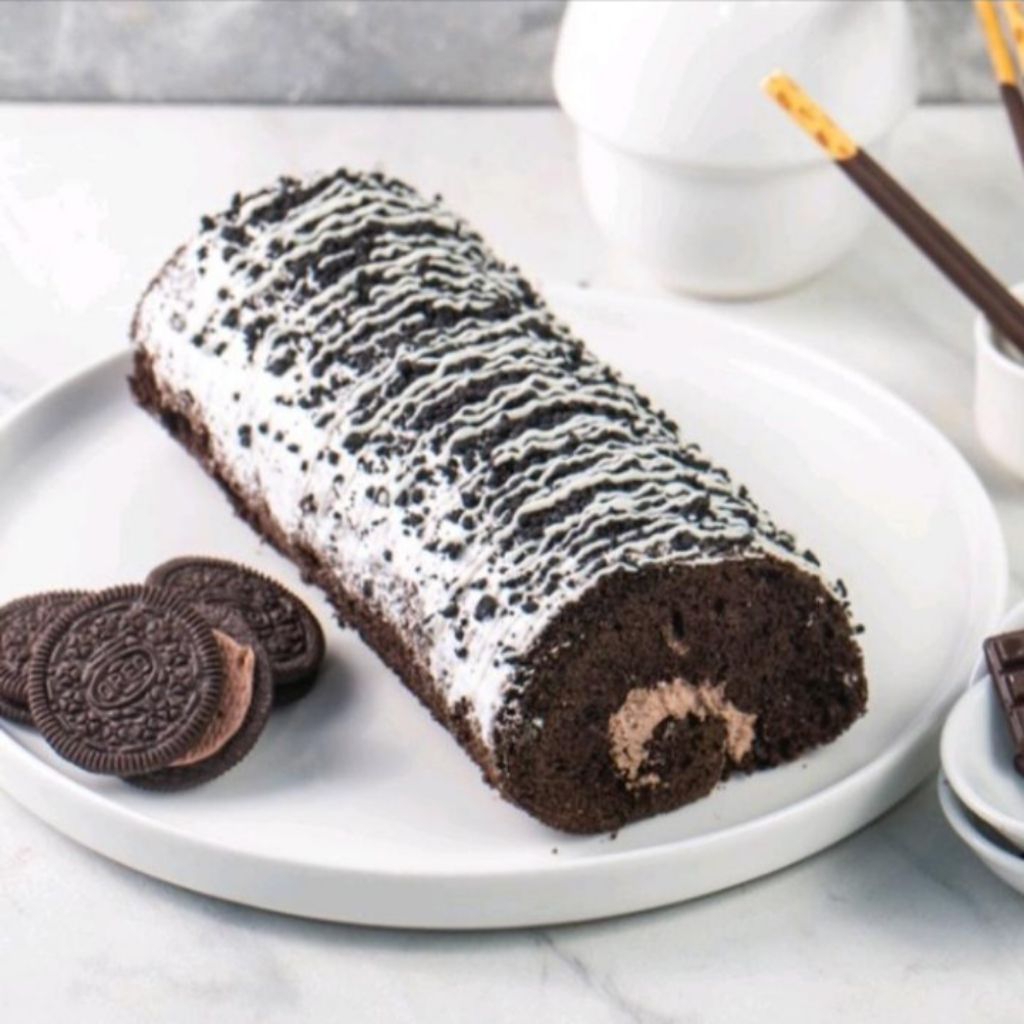 

Swiss Roll Chocolate Blackforest / Bolu Gulung Coklat