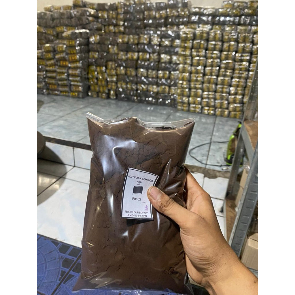 

(KOPI HEMAT RASA MANTAP1kg 26rb) KOPI BUBUK SEMENDO CAP BENDERA POLOS