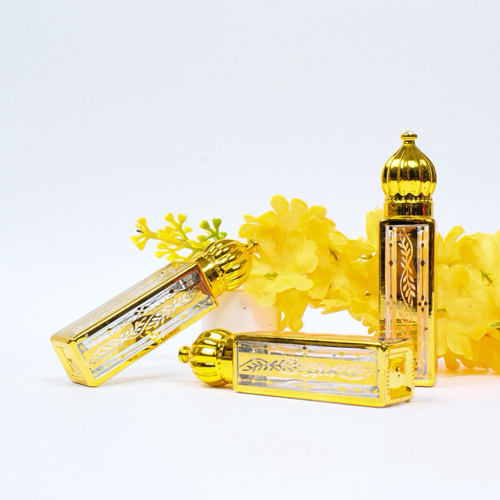 Botol Parfum Qubah Mewah Emas Antik Roll on 12ml