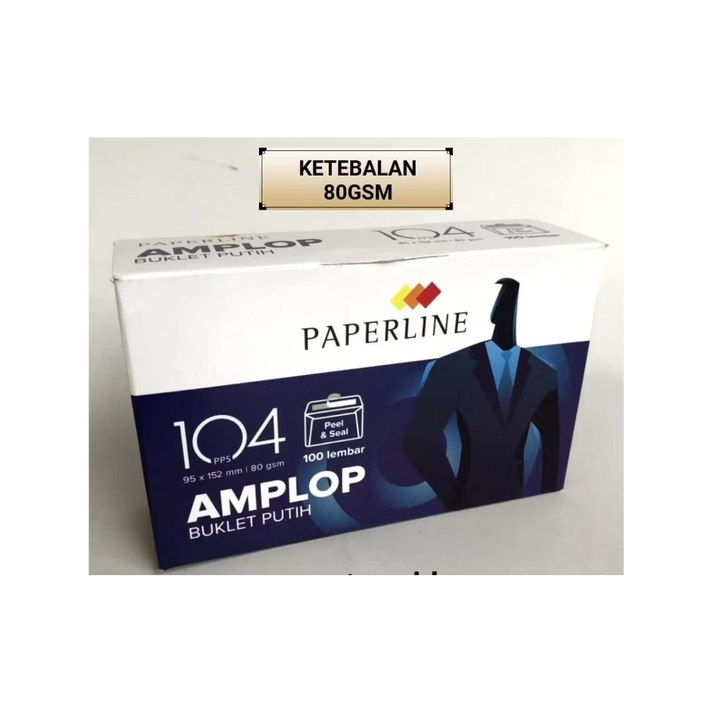 

Amplop Putih Paperline No. 104 (Isi 100 Lbr)