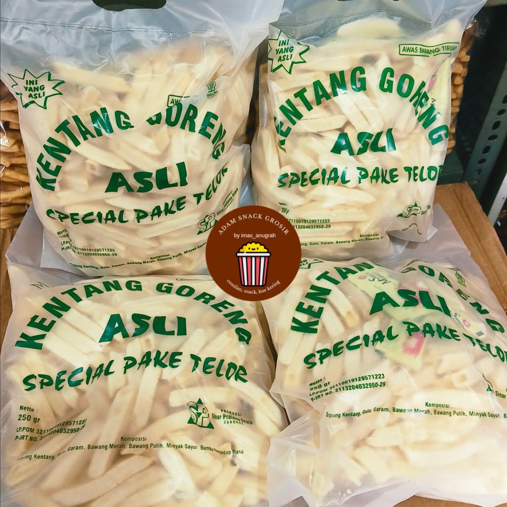 CIKI POTATO/ CHIKI POTATO SAOS/ KENTANG GORENG POTATO 250GR