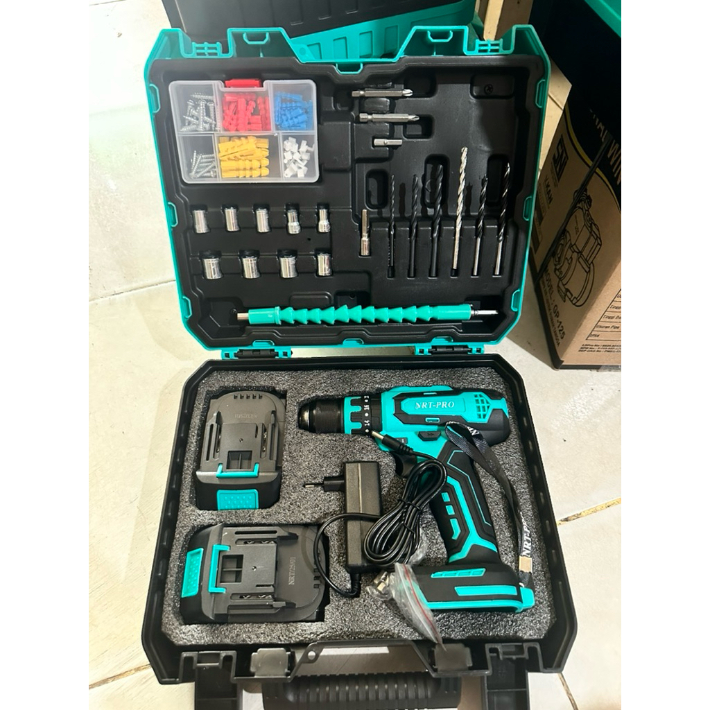 BOR BATERAI 20V NRT PRO COEDLESS DRILL 20V NRT PRO DC-340 SET