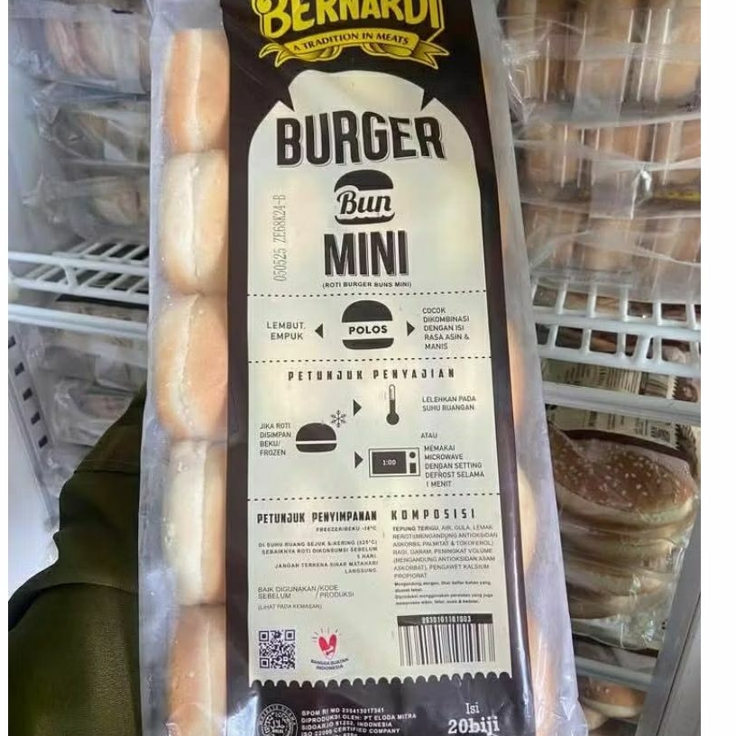 

roti burger mini Benardi isi 20/ Benardi roti burger mini