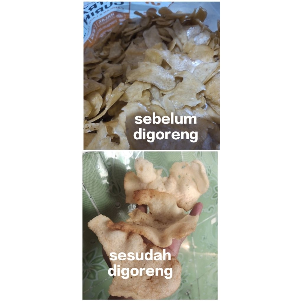 

krecek udang soto patahan/pinggiran krupuk soto rawon mentah