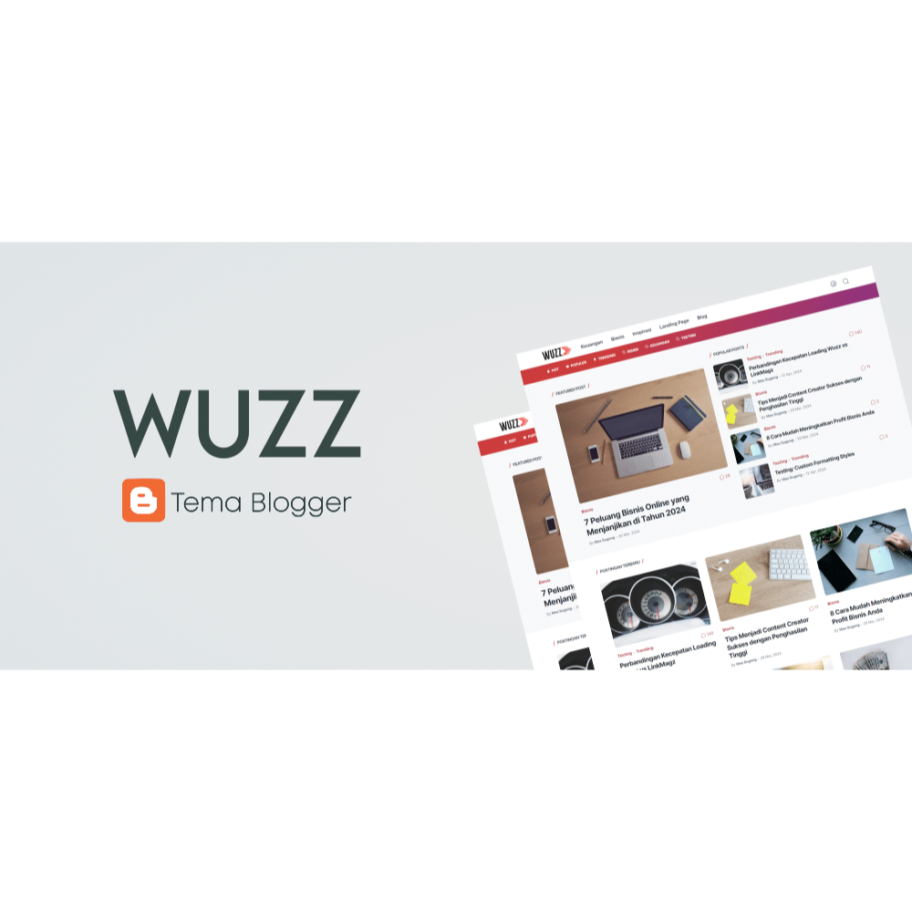 Wuzz Template Blogger Premium