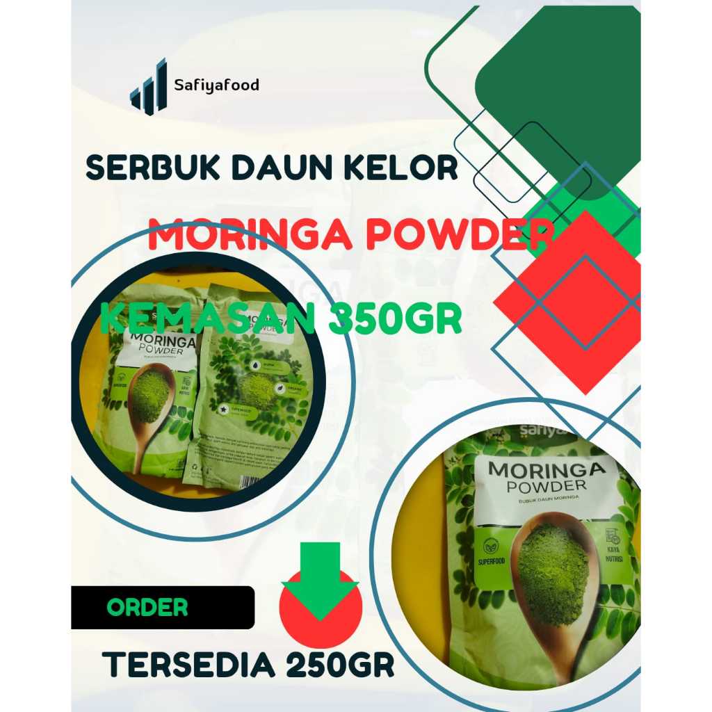 

Safiya Daun Kelor Bubuk Kemasan 350gram | Safiya Moringa Bubuk Kemasan 350Gram
