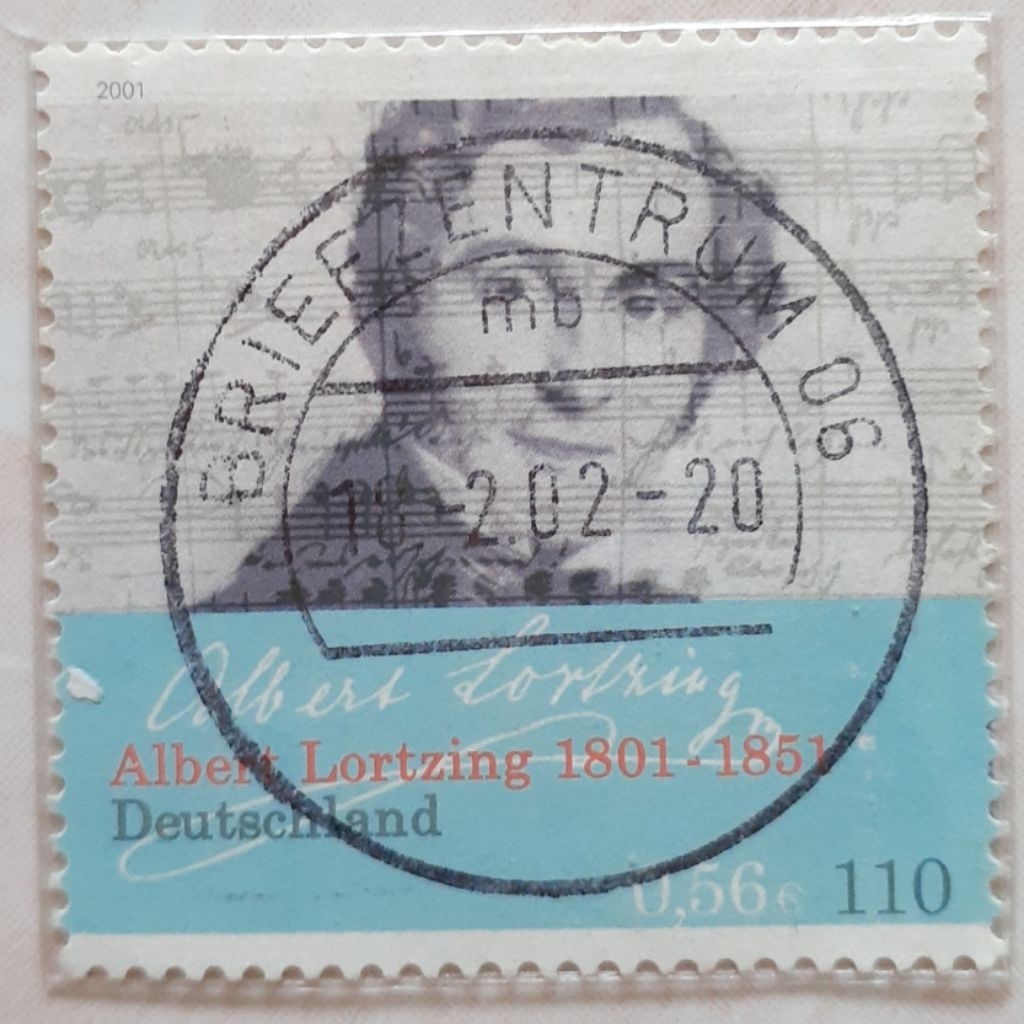 

Perangko Jerman Albert Lortzing and signature Tahun 2001