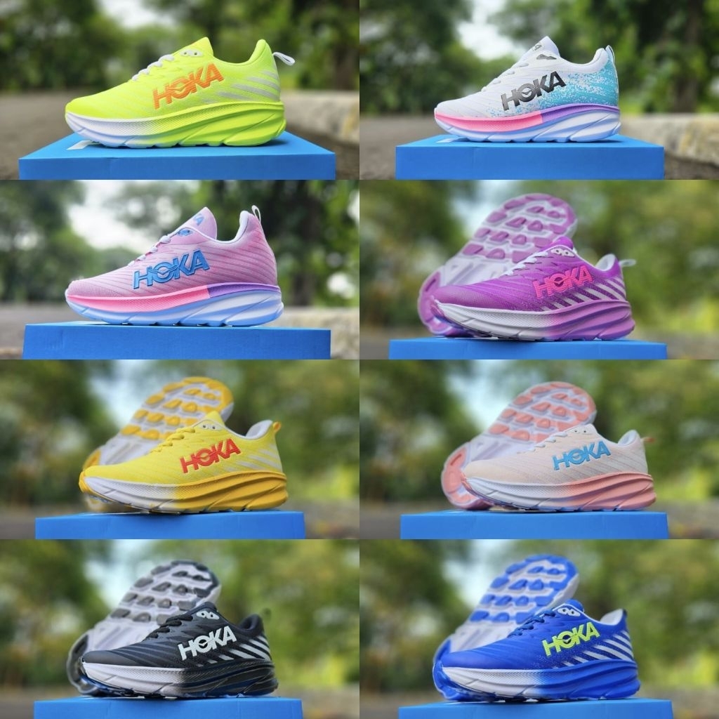 SEPATU H0KA M4CH 5 RUNNING SPORT WANITA PRIA TERBARU | Sneakers Kets Sport Running Training Cowok Ce