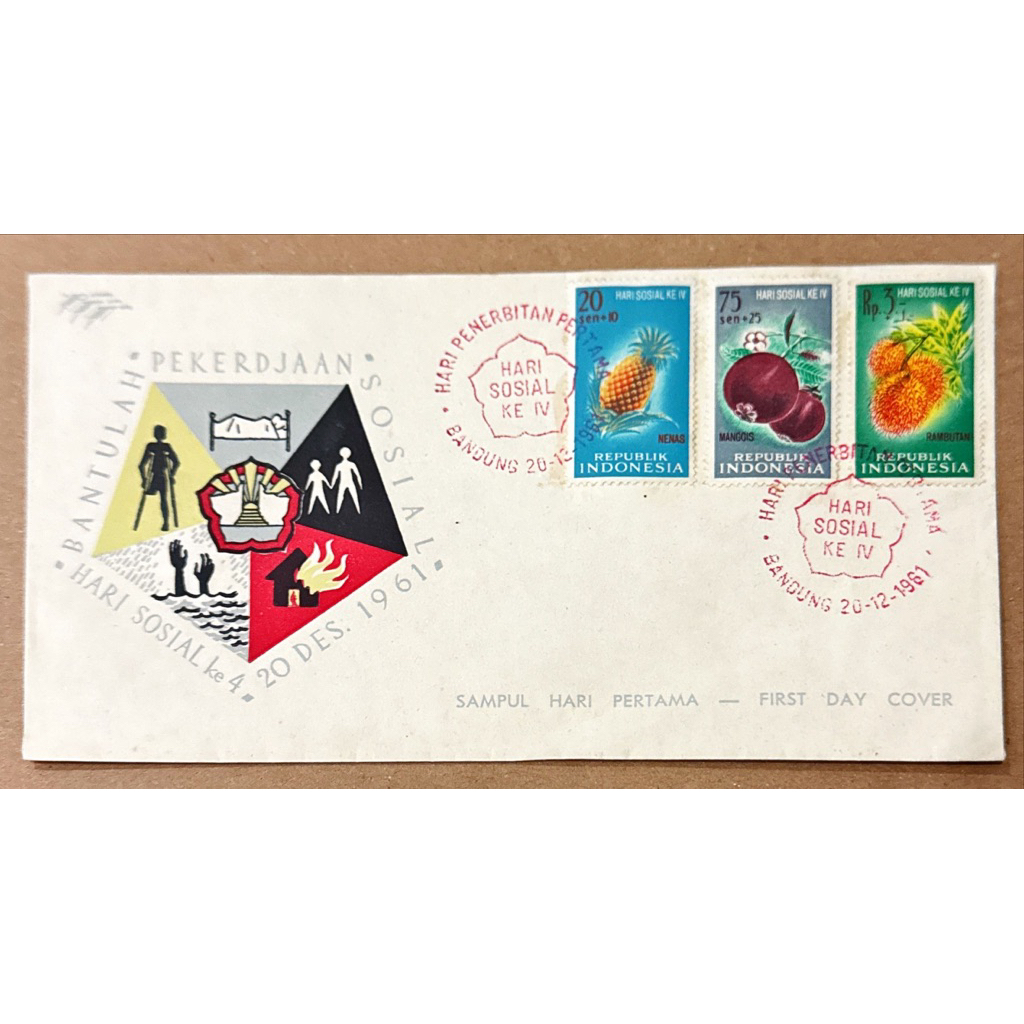 

PRANGKO INDONESIA 1961 SHP BUAH - BUAHAN. MINT.