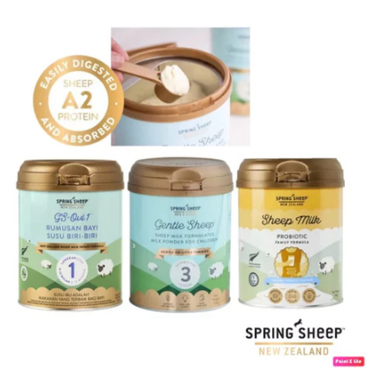 

Susu Formula Spring Sheep Gentle Sheep GS-Ovi1 Sheep Milk Step 1 3 Family Probiotics 700g