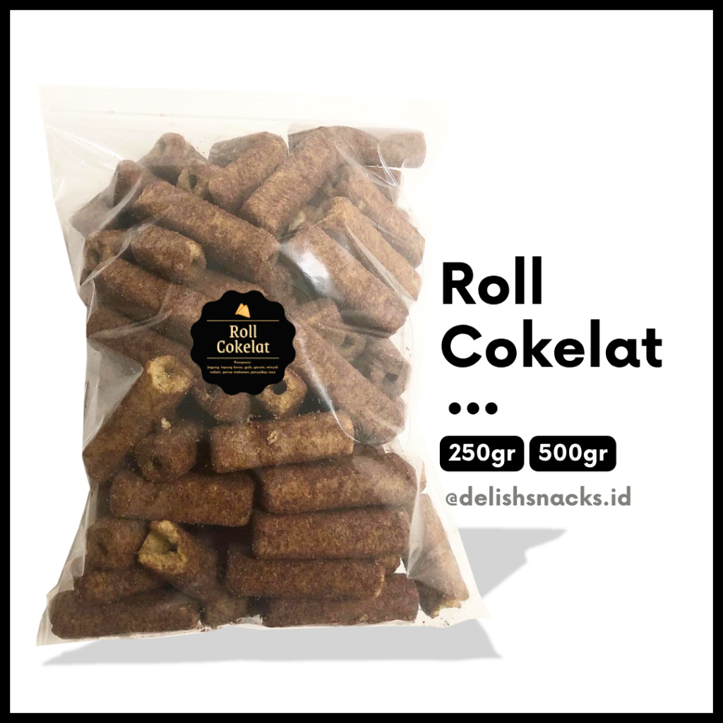 

[DELISH SNACKS] Roll Cokelat (Grosir) 250gr 500gr / Snack Cemilan Camilan Grosiran Kiloan