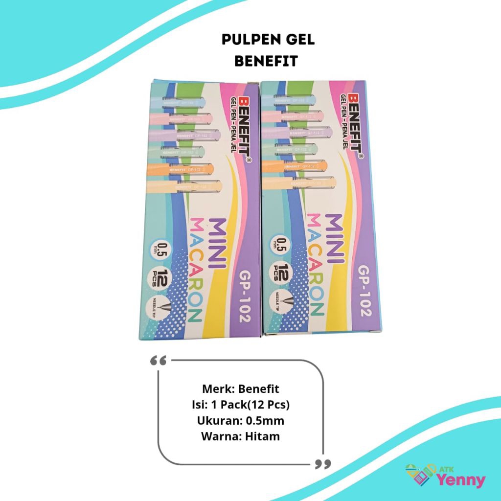 

Pulpen Gel Murah 1 Pack / Pen Gel Benefit GP-102 / Pen Gel Berkualitas - 1 Pack(12 Pcs)