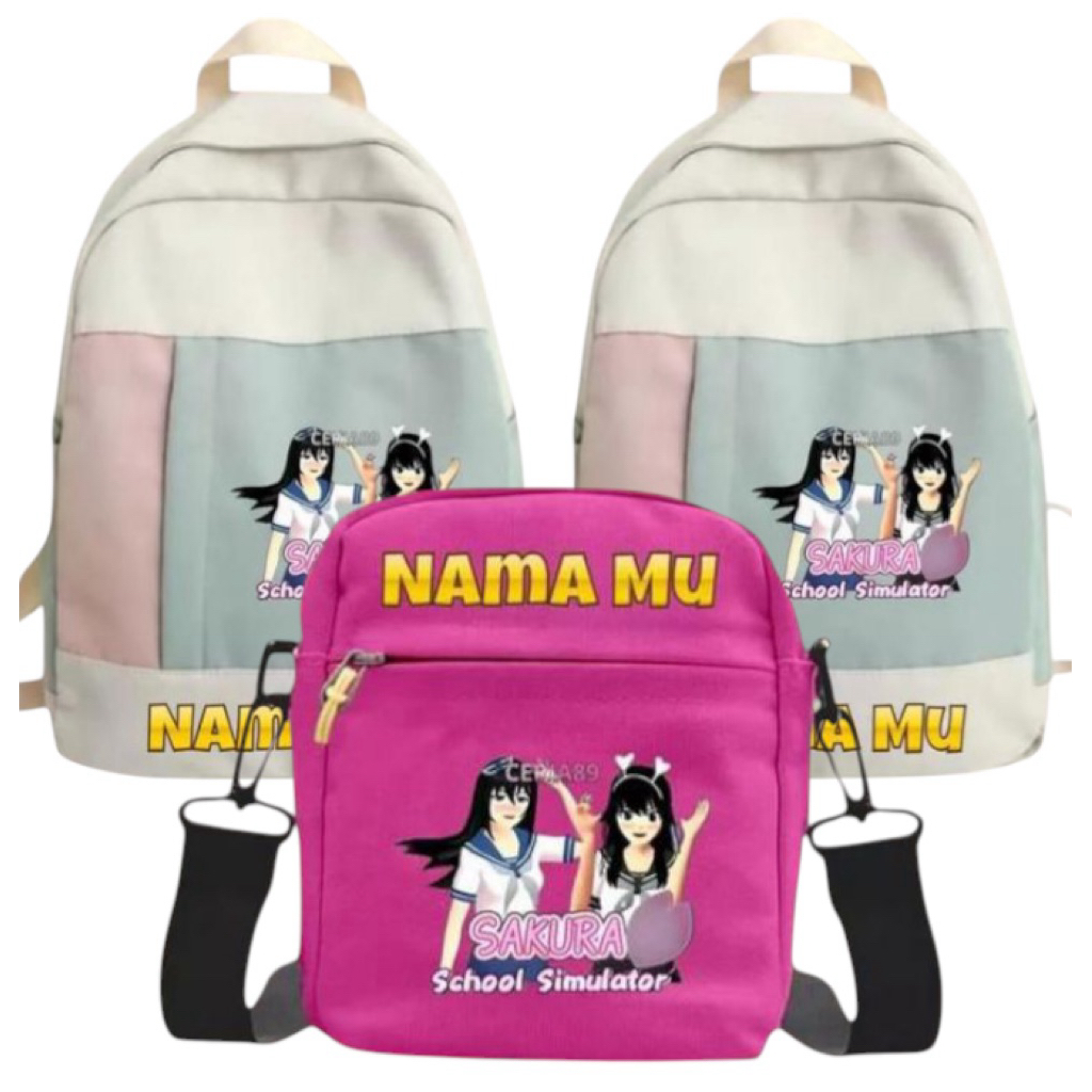 Tas Sakura School Simulator untuk Anak Sekolah dan Mengaji Terbaru Tas Ransel Sakura School Simulato