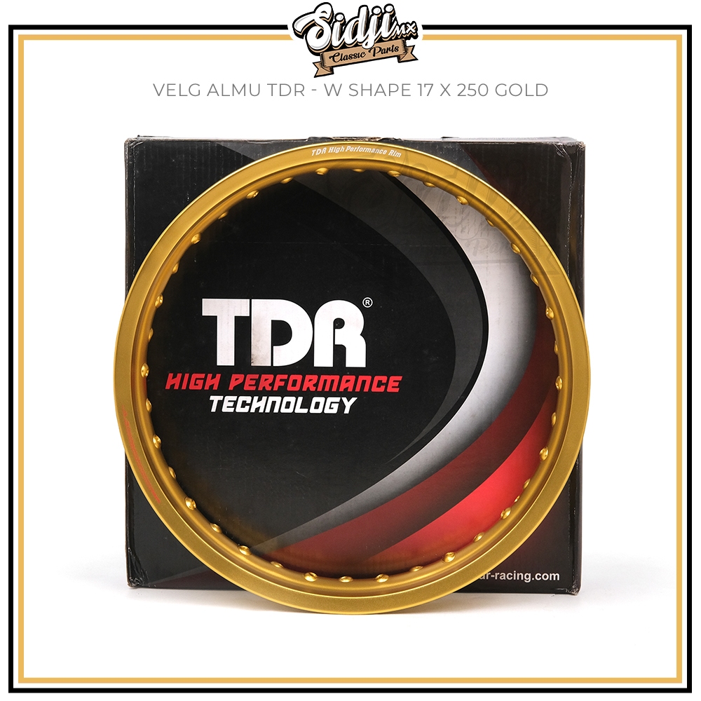 Velk Velg Almu TDR W Shape U Shape Ring 17 120 185 250 14 250 Gold Silver Titannium Hitam Gloss