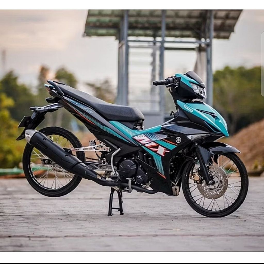 Striping MX king Hijau Tosca Sticker MX king tosca 2023 2024 Striping Original Asli Yamaha MX King 1