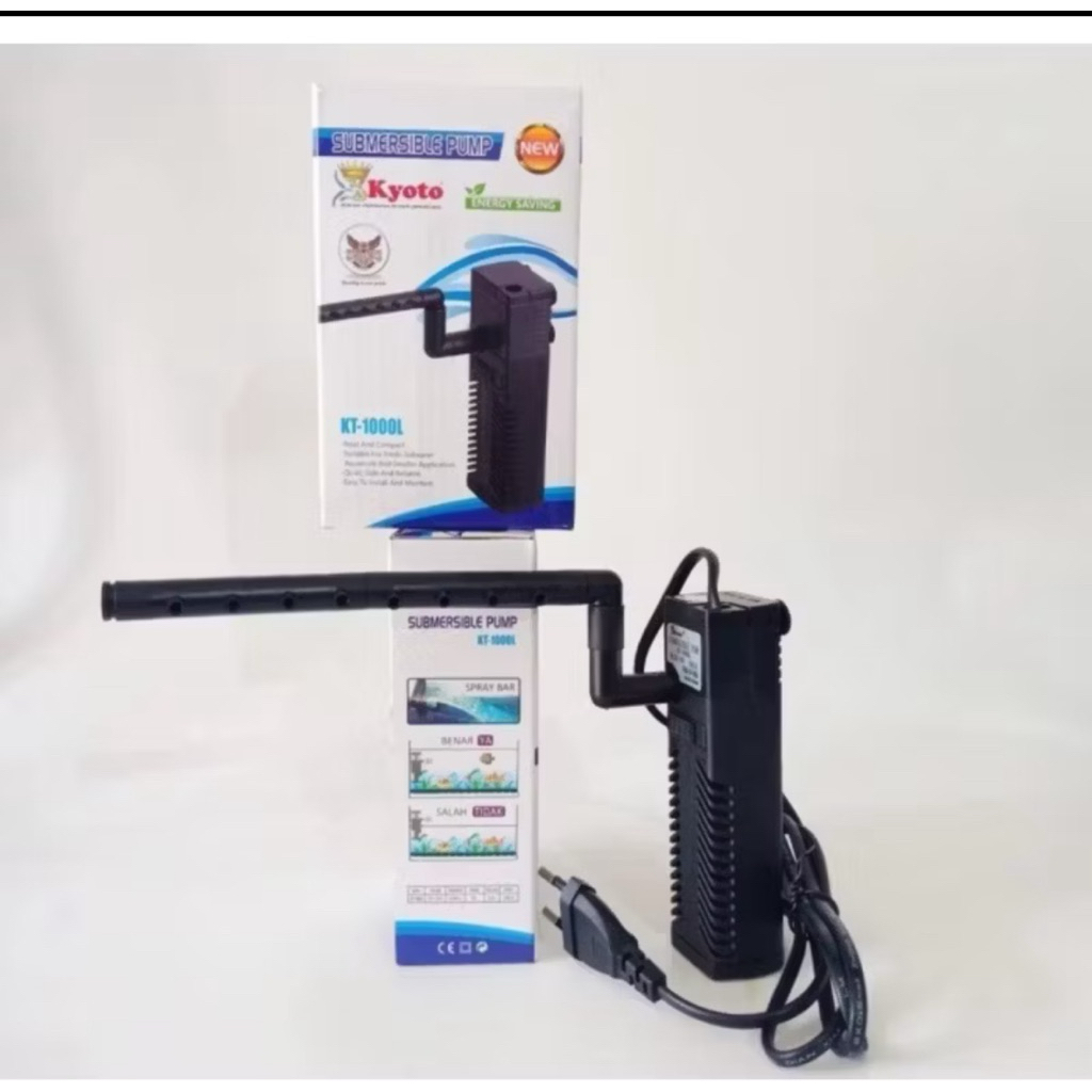 Mesin Pompa Aquarium Celup Internal Filter KYOTO KT 1000L 3 Watt