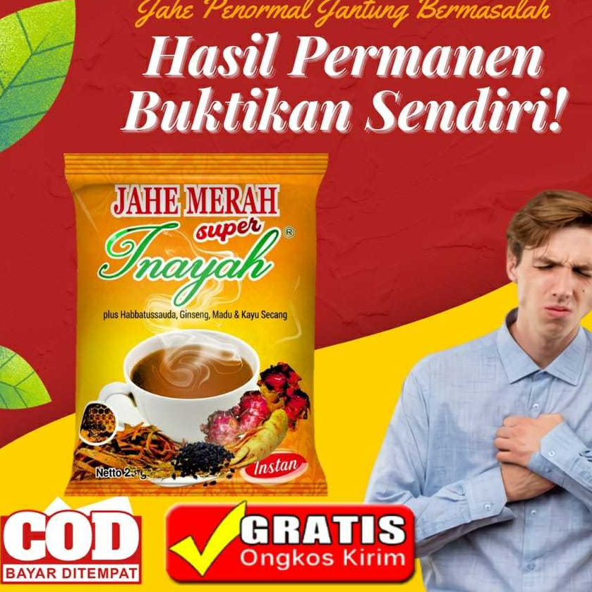 

Minuman Jahe Merah Super Inayah [ PER SACHET ] | Minuman Serbuk Jahe Instan