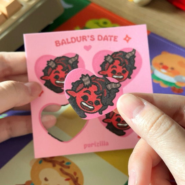 

Baldur's Date Glitter Stickers