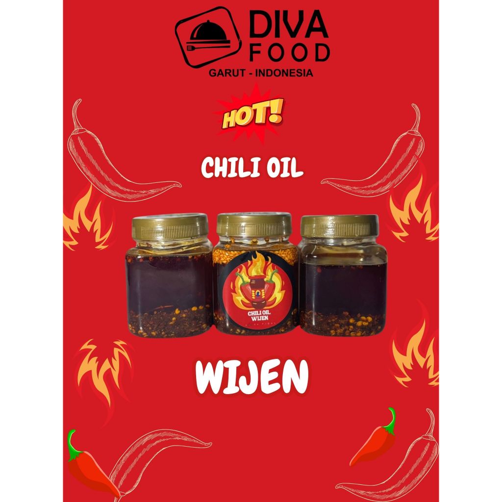 

Chili Oil Wijen 200 mL -Diva.Food