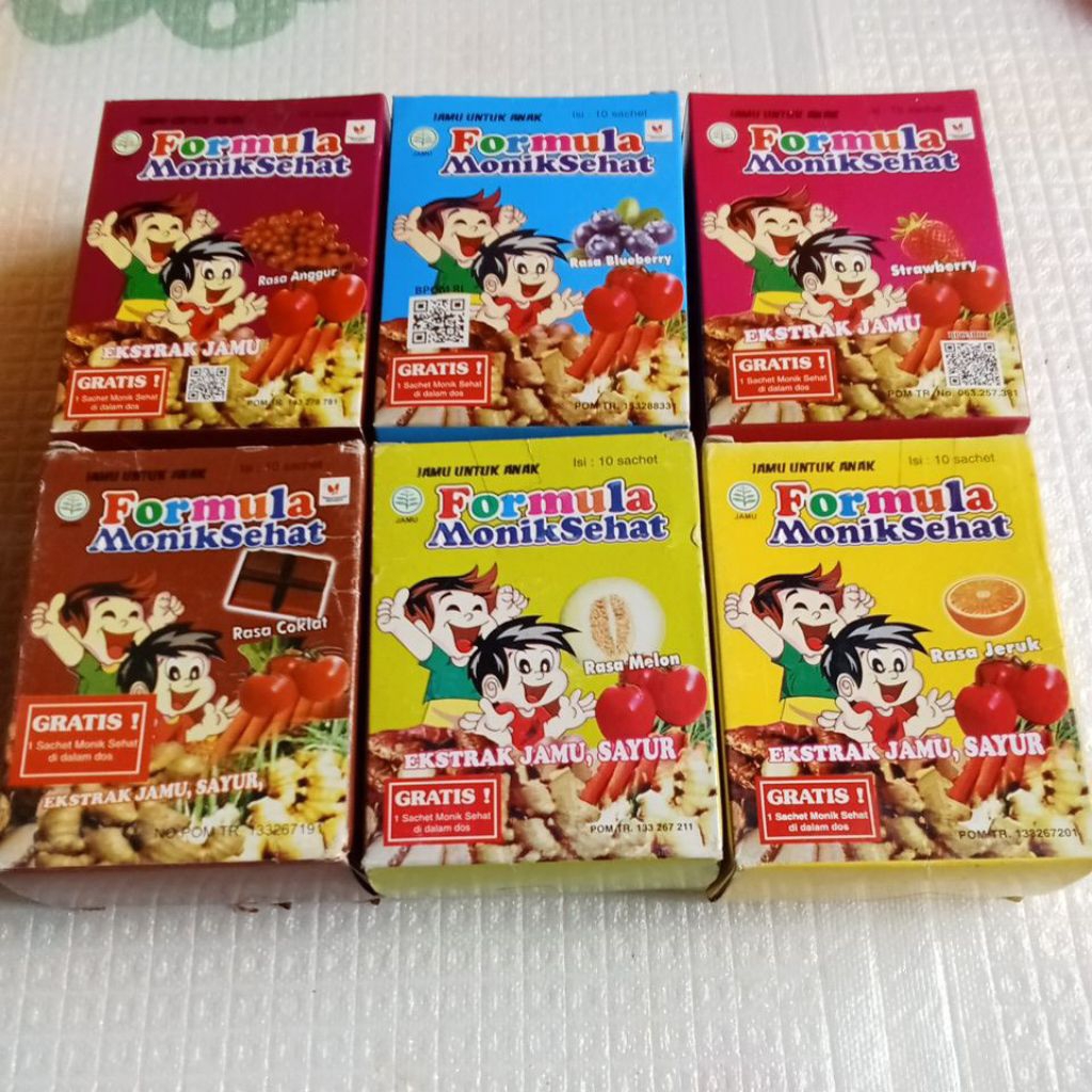 

Formula Monik sehat jamu anak