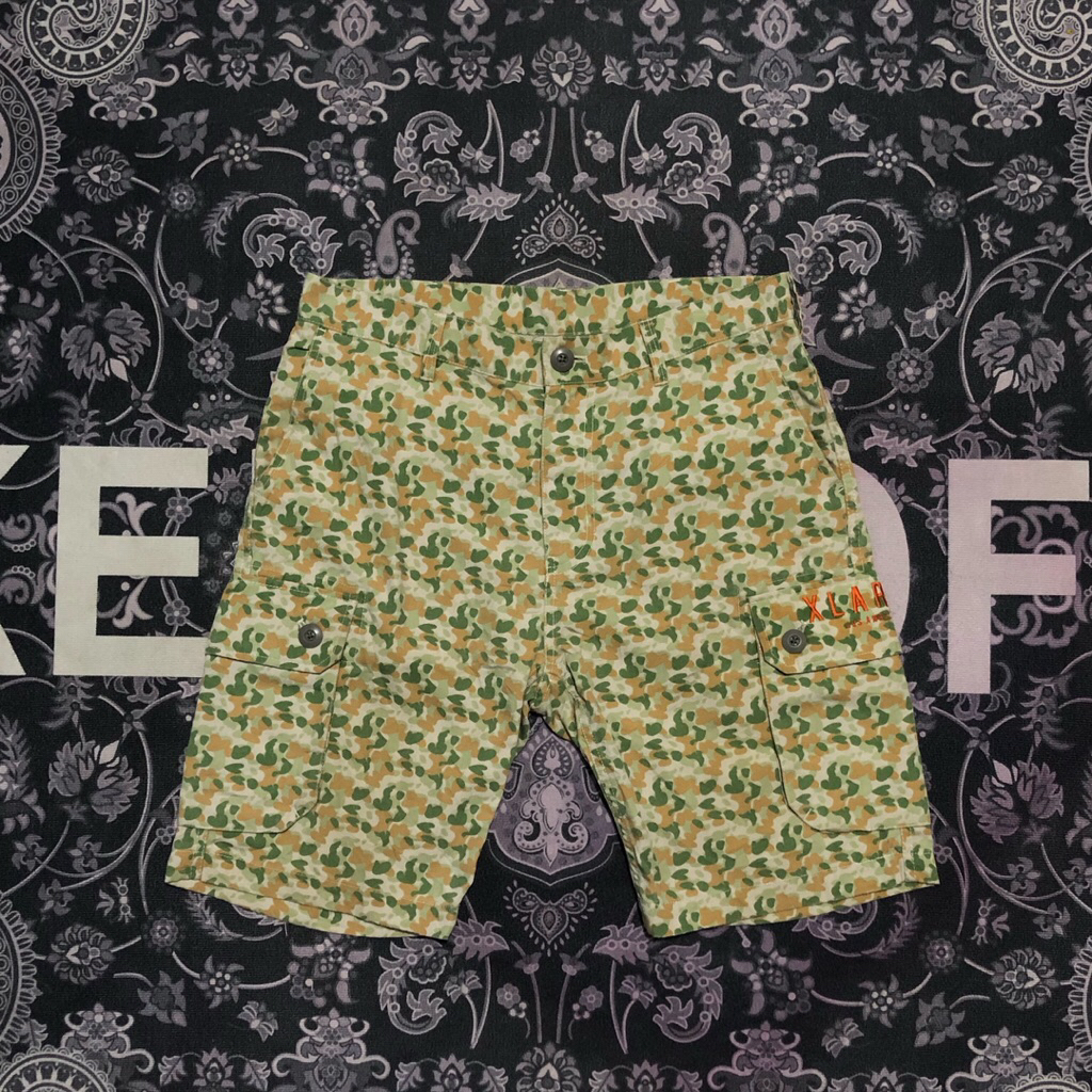 celana cargo pendek camo loreng xlarge streetwear