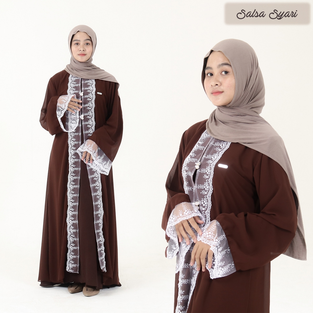 GAMIS ABAYA SALSA CERUTY BABY DOLL MIX KRINKEL AIRFLOW SUTRA