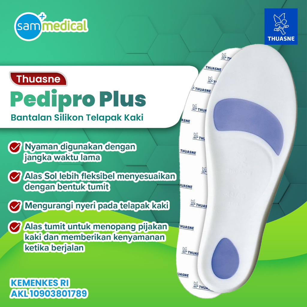 Thuasne Pedi Pro Plus Insoles / Bantal Silikon Elastis Kaki / Gel Sol Dalam Sepatu