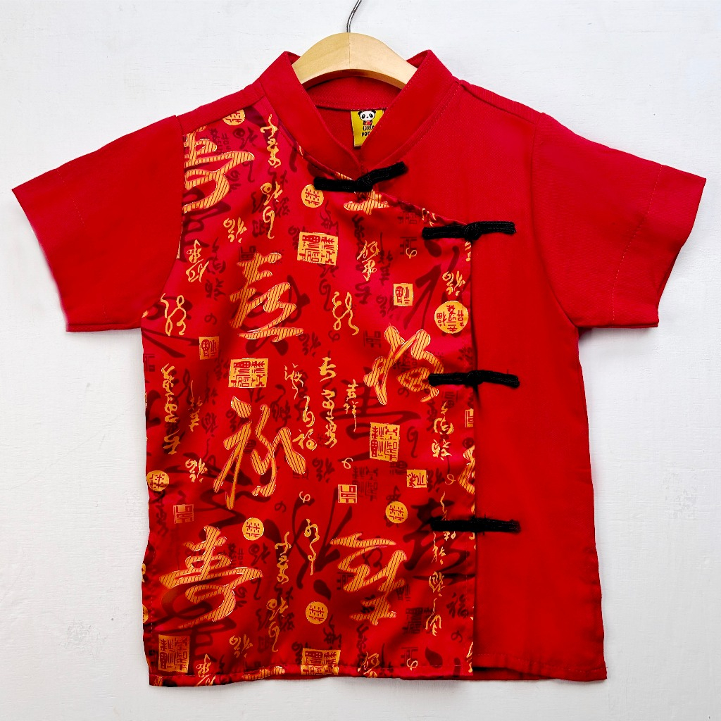 Kemeja Hanfu Modern Sincia Imlek Anak Laki Katun