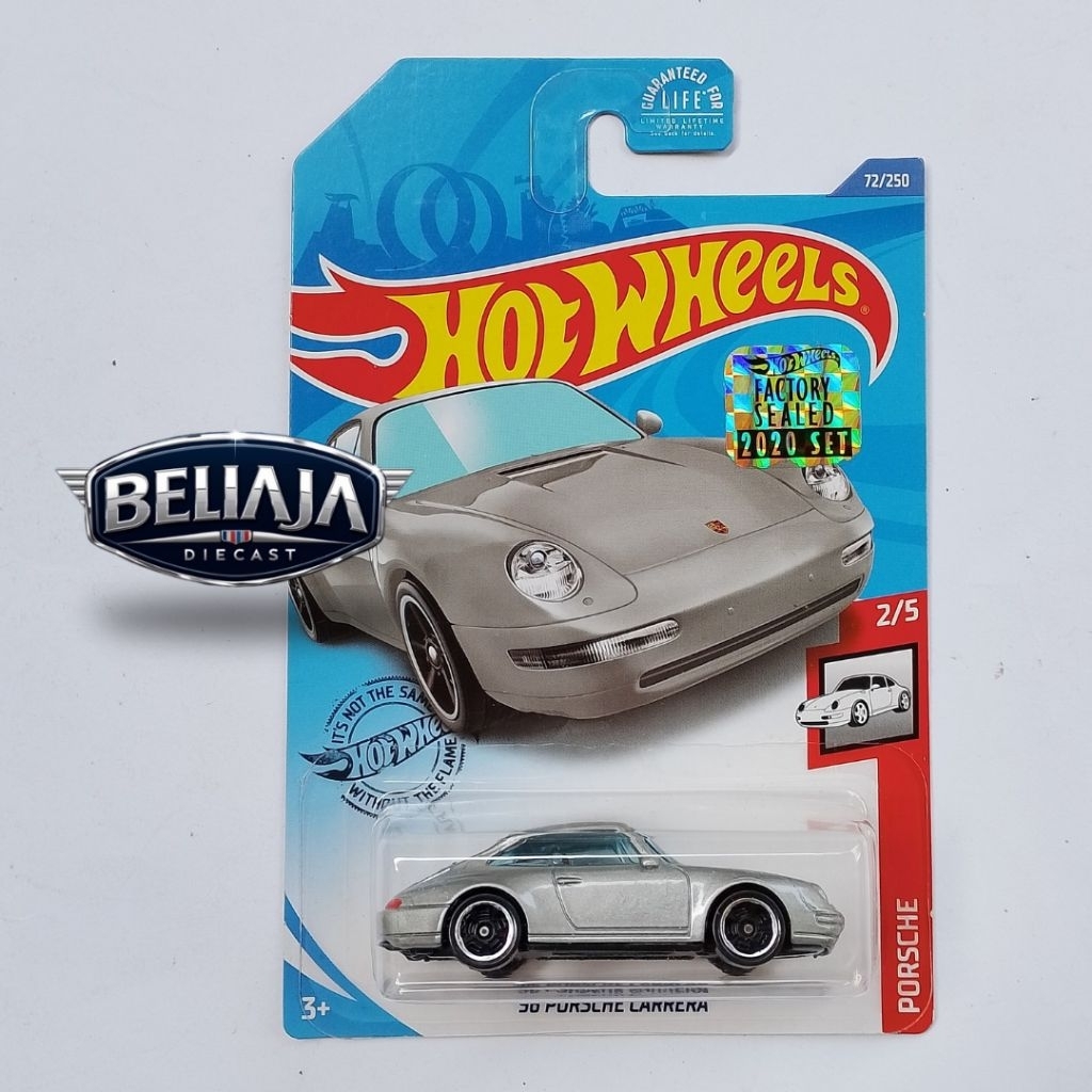 HOT WHEELS 96 PORSCHE CARRERA SILVER EXCLUSIVE RECOLOR