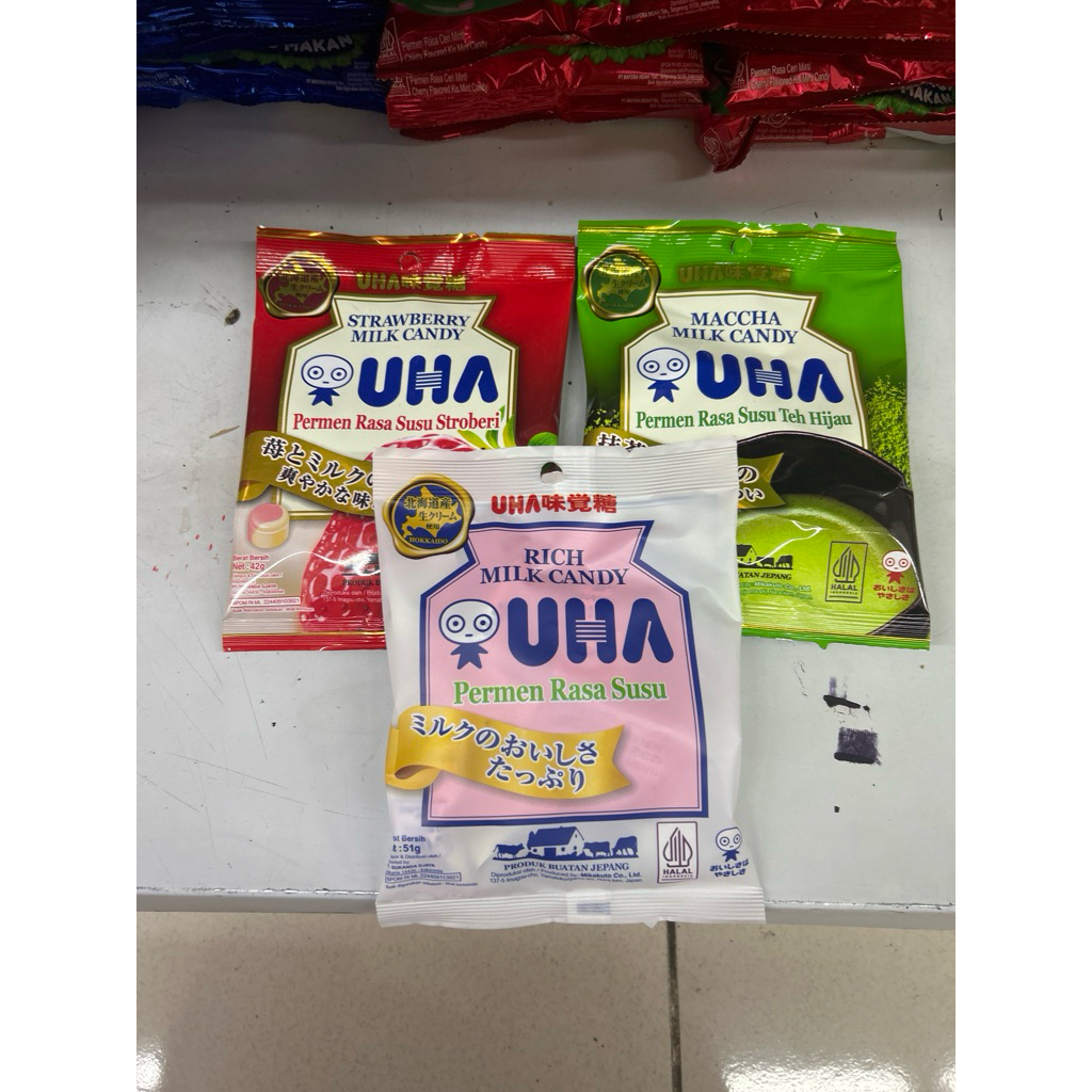 

UHA permen susu 42/51gram aneka rasa