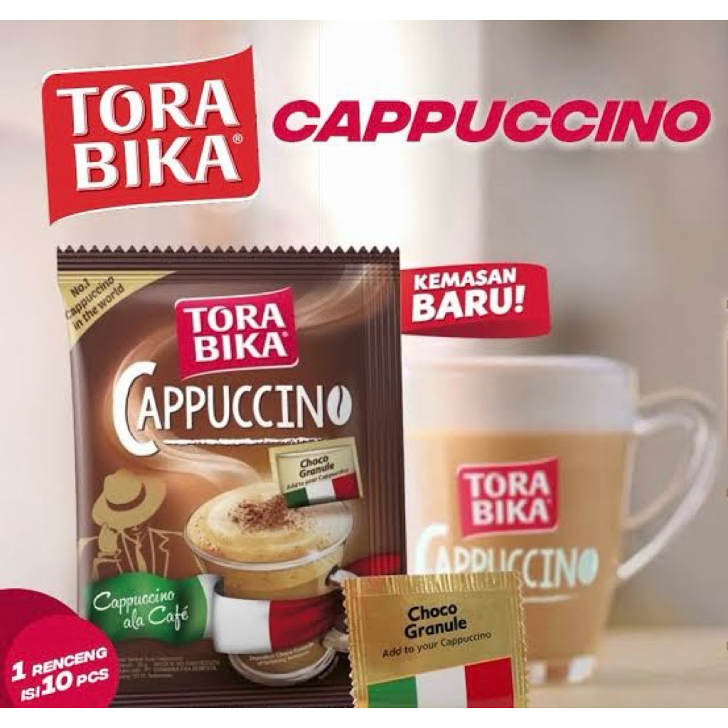

TORA CAPPUCINO / TORA CAPU / TORABIKA CAPPUCINO / 1 renteng isi 10 pcs