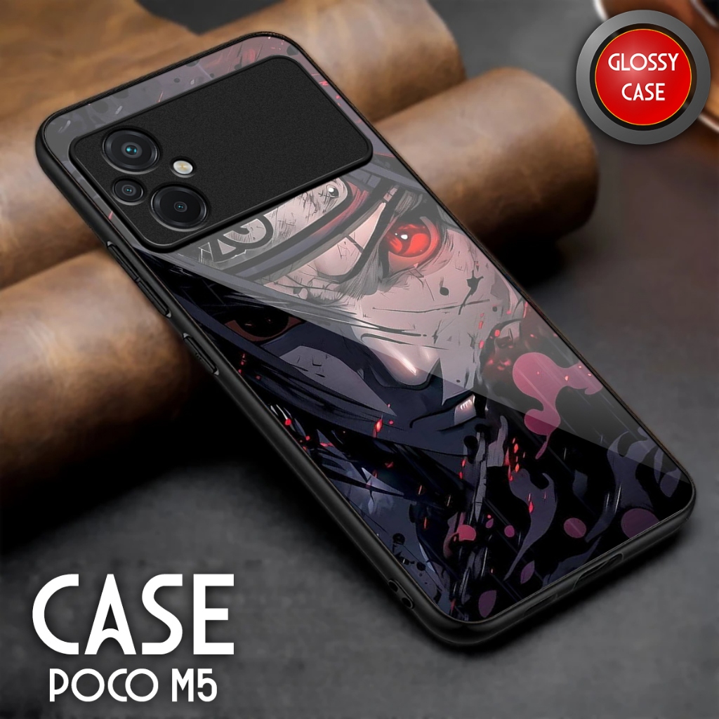 Softcase Poco M5 - Casing Hp Poco M5 - Case Kaca Glossy - Kesing Hp Poco M5 - Softcase Sublime Akses