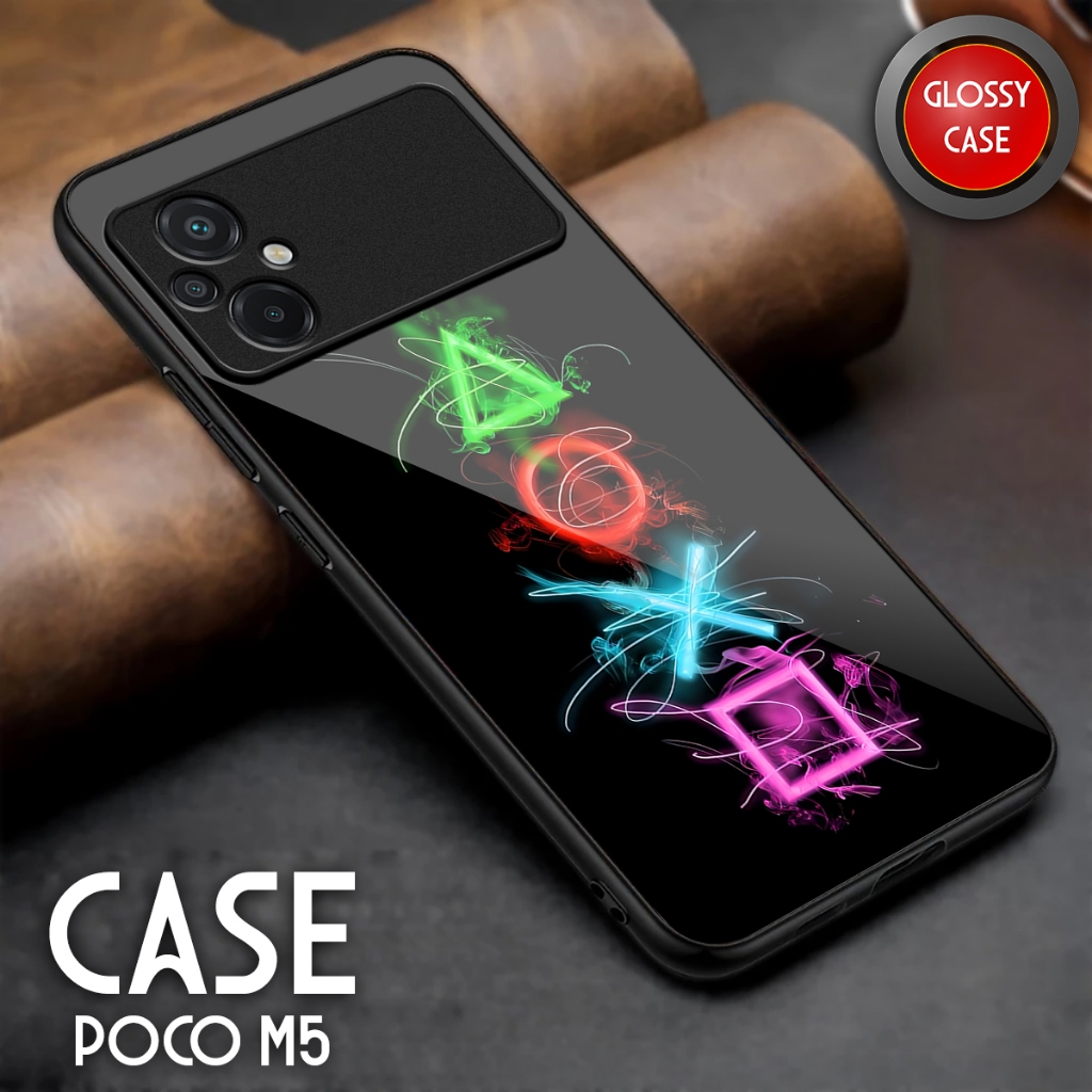 Softcase Poco M5 - Casing Hp Poco M5 - Case Kaca Glossy - Kesing Hp Poco M5 - Softcase Sublime Akses