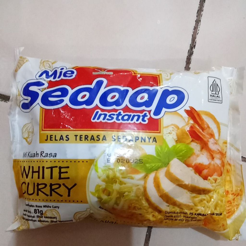 

Mie Sedaap Instan Mi Kuah Rasa White Curry 81gr