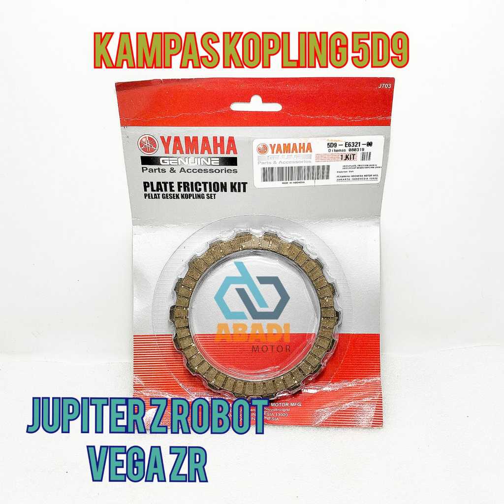 Kampas Plat Kopling Ori Yamaha 5D9 Jupiter Z Robot Vega ZR Kanvas Pelat Kopling Original YGP