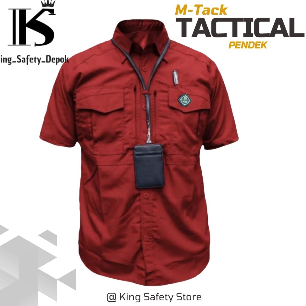 Kemeja Tactical M-TAC Lengan Pendek / Kemeja Lapangan Pendek / Baju Kemeja Pria Outdoor