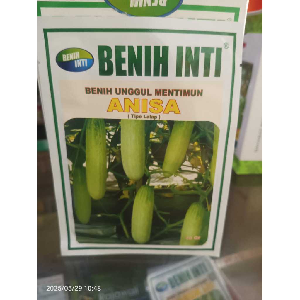 Benih Mentimun Lalap Anisa 20 g Benih Inti biji bibit timun lalapan hydroponik
