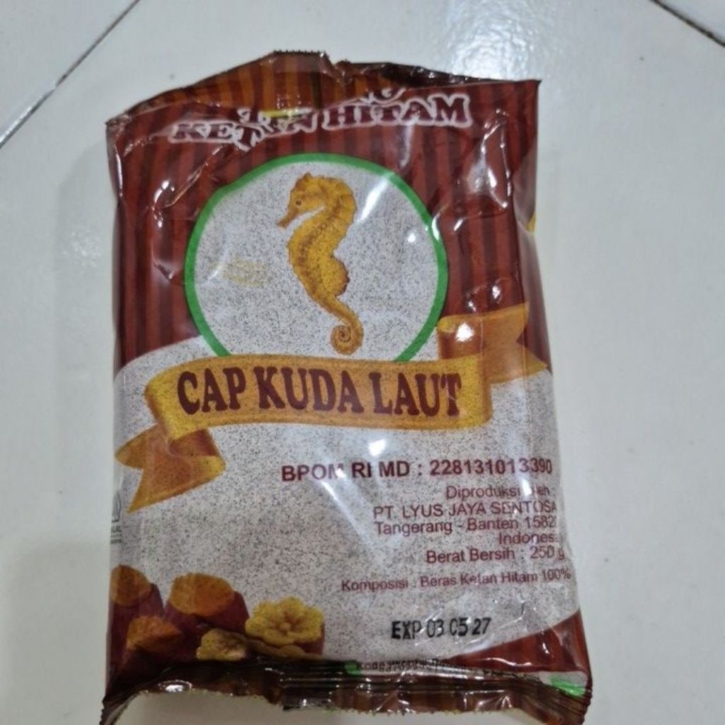 

TEPUNG ketan Hitam Cap KUDA LAUT kemasan 250 gram termurah berkualitas