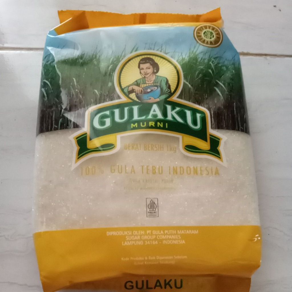 

GULAKU GULA PASIR 1KG MURNI 100% GULA TEBU INDONESIA MANIS BERSIH