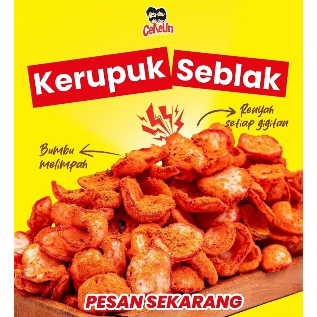 

Cekelin snack kerupuk seblak