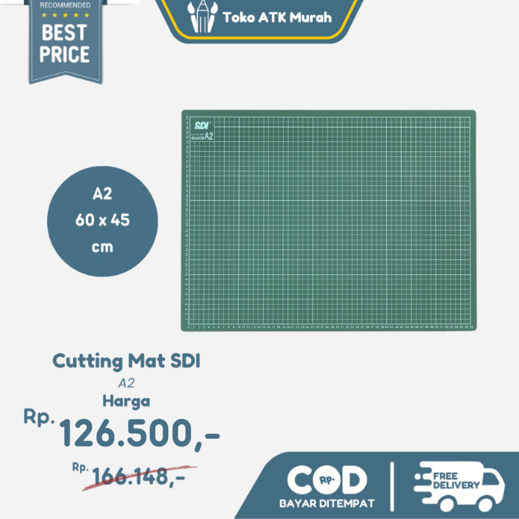 

Cutting Mat SDI A2 / Alas Potong 60 x 45 cm