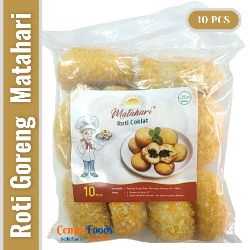 

Roti Goreng isi Coklat - Roti Coklat MATAHARI | Isi 10 Pcs - 500gr [ Harga Per BKS ]